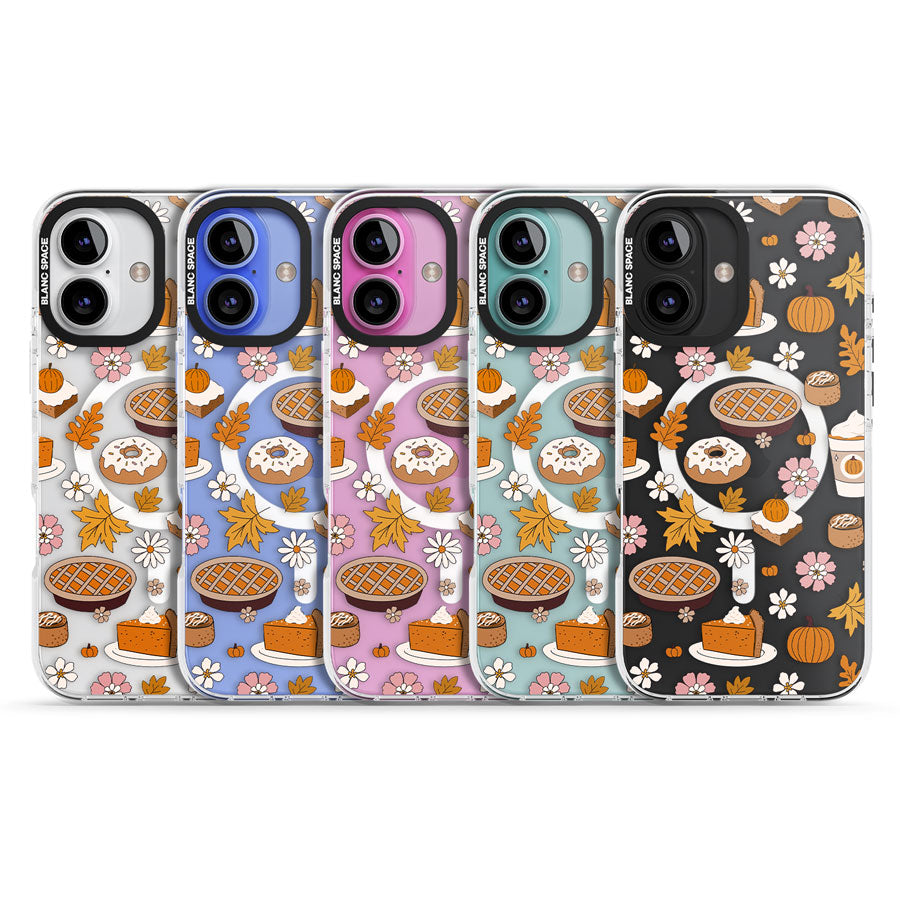 Pumpkin Pie & Autumn Treats Impact Magsafe Phone Case for iPhone 16, iPhone 16 Plus