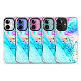 iPhone 16 Pro Max Ocean White Bath Bomb Black Impact Phone Case