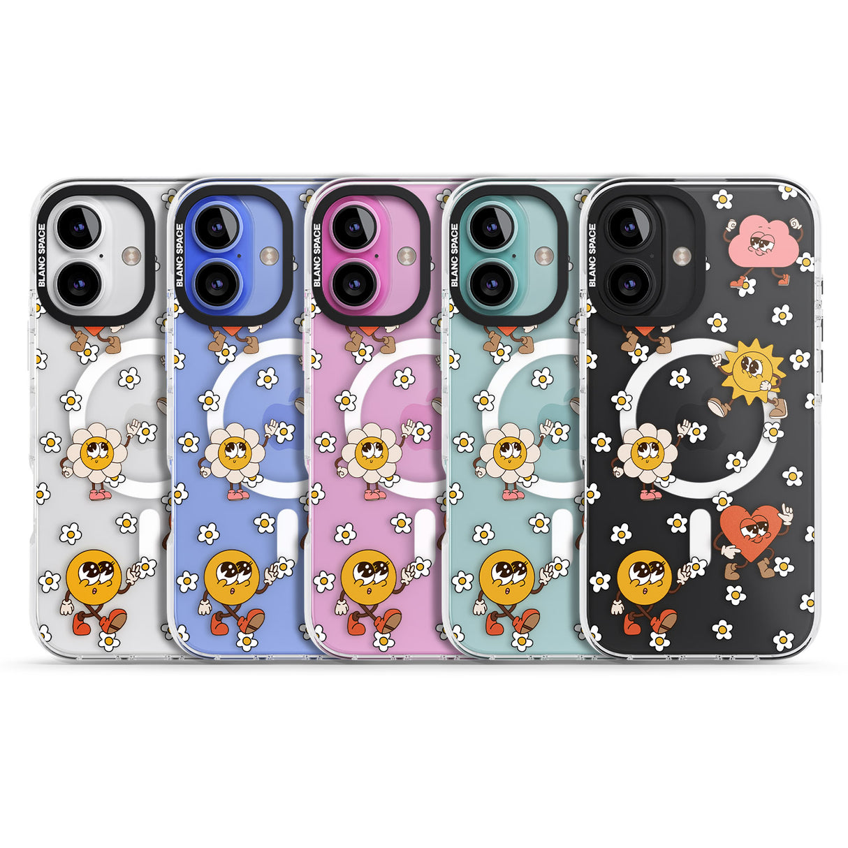 iPhone 16 Daisies & Friends Clear Impact Phone Case