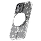 iPhone 16 Pro Max Free the boob (White) Black Impact Phone Case