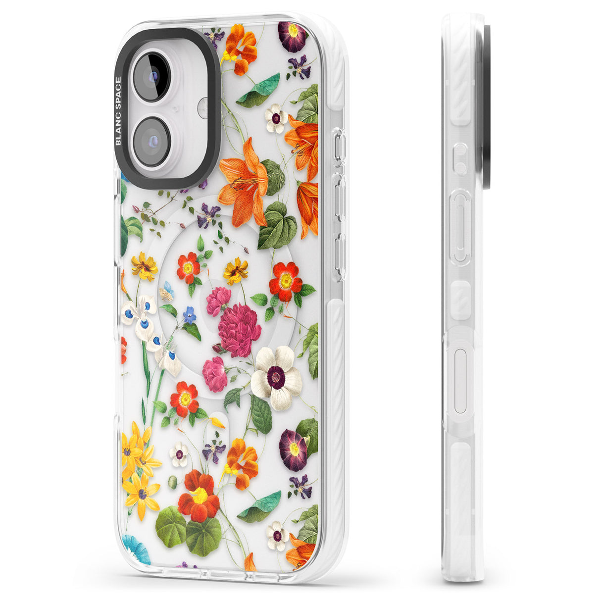 iPhone 16 Whimsical Wildflowers Clear Impact Phone Case