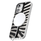 iPhone 16 Pro Max Personalised Zebra Print Black Impact Phone Case