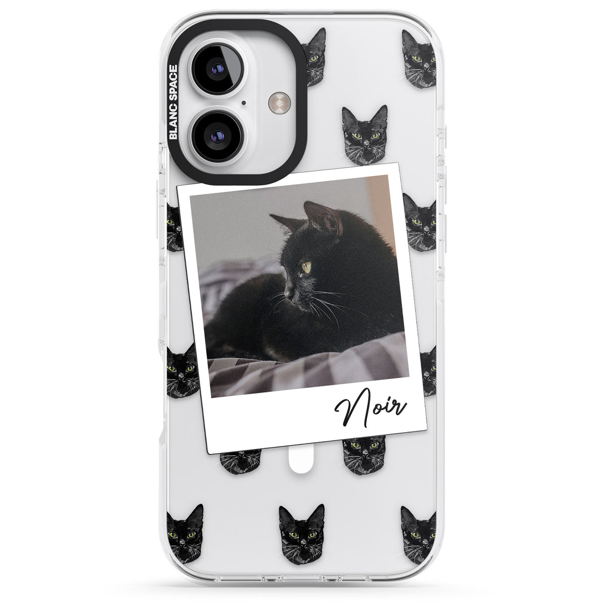 iPhone 16 Pro Max Personalised Bombay Cat Photo Black Impact Phone Case