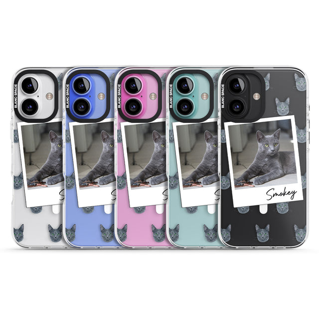 iPhone 16 Pro Max Personalised Korat Cat Photo Black Impact Phone Case