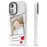 iPhone 16 Pro Max Personalised Love Instant Film Photo Black Impact Phone Case