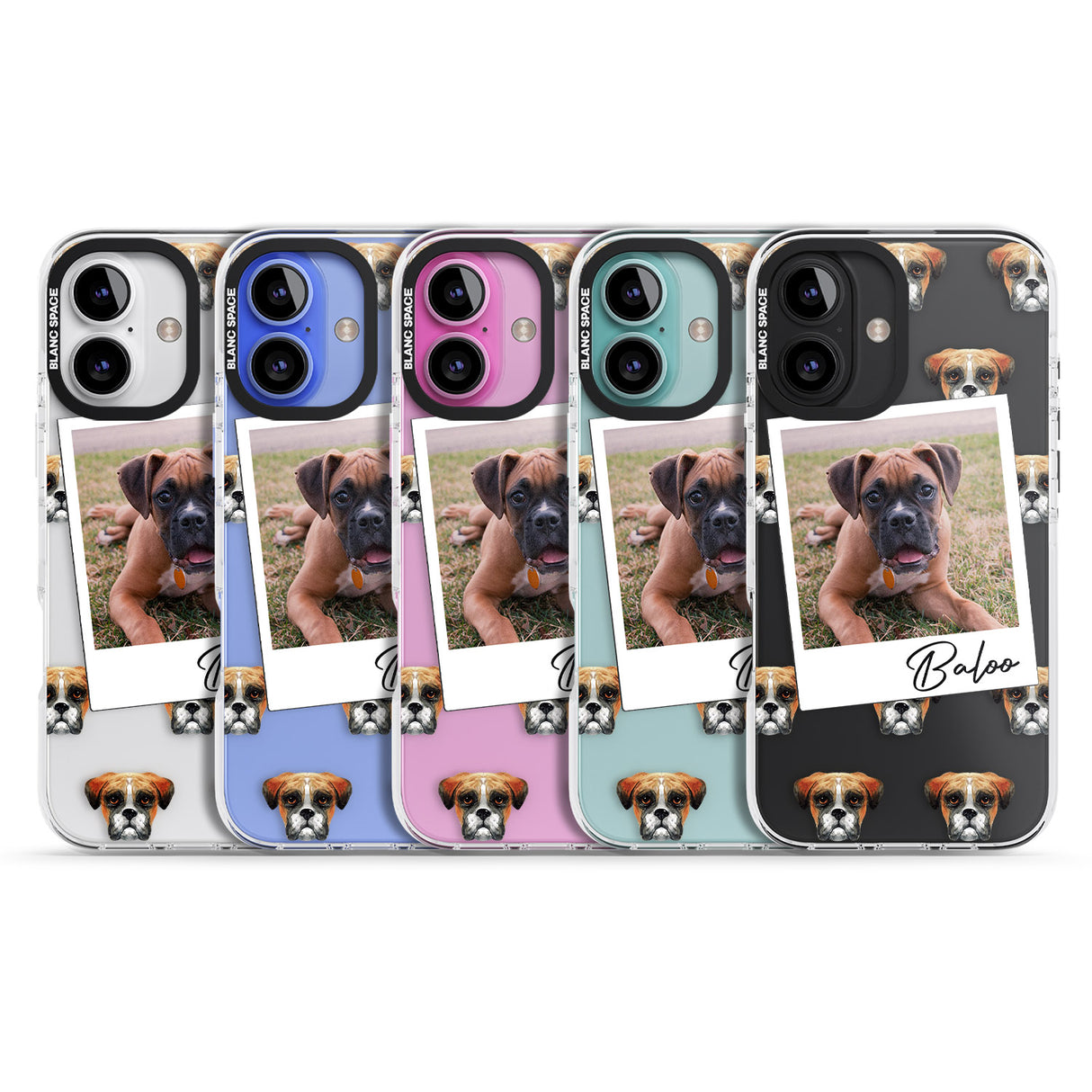 iPhone 16 Pro Max Personalised Boxer - Dog Photo Black Impact Phone Case