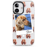 iPhone 16 Pro Max Personalised Cocker Spaniel - Dog Photo Black Impact Phone Case