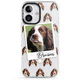 iPhone 16 Pro Max Personalised Springer Spaniel - Dog Photo Black Impact Phone Case