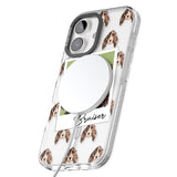 iPhone 16 Pro Max Personalised Springer Spaniel - Dog Photo Black Impact Phone Case