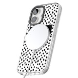 iPhone 16 Pro Max Personalised Black Bar & Dots Black Impact Phone Case