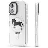 iPhone 16 Pro Max Personalised Black Horse Black Impact Phone Case