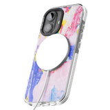 iPhone 16 Pro Max Personalised Mixed Pastels Marbled Paper Black Impact Phone Case