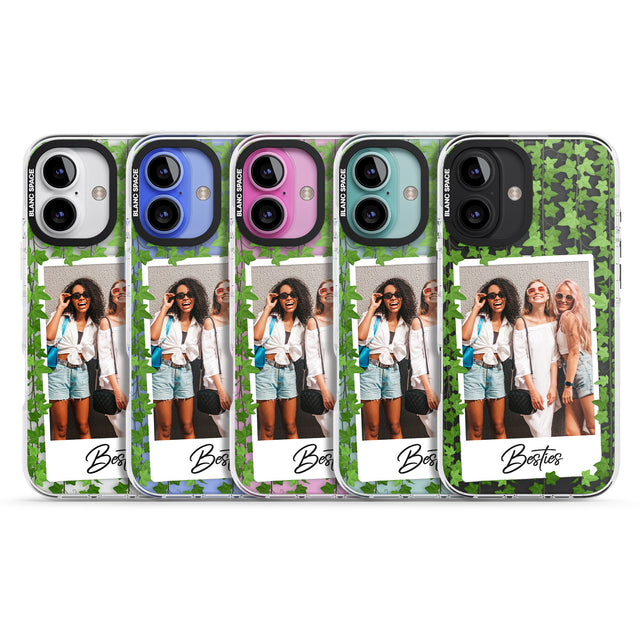 iPhone 16 Pro Max Personalised Ivy Vine Instant Photo Black Impact Phone Case