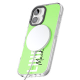 iPhone 16 Pro Max Personalised Bold Name: Lime Black Impact Phone Case