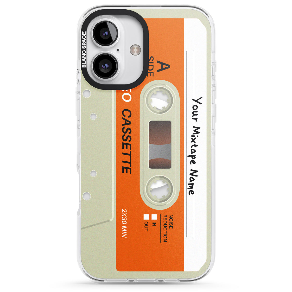 iPhone 16 Pro Max Personalised Classic Cassette Black Impact Phone Case