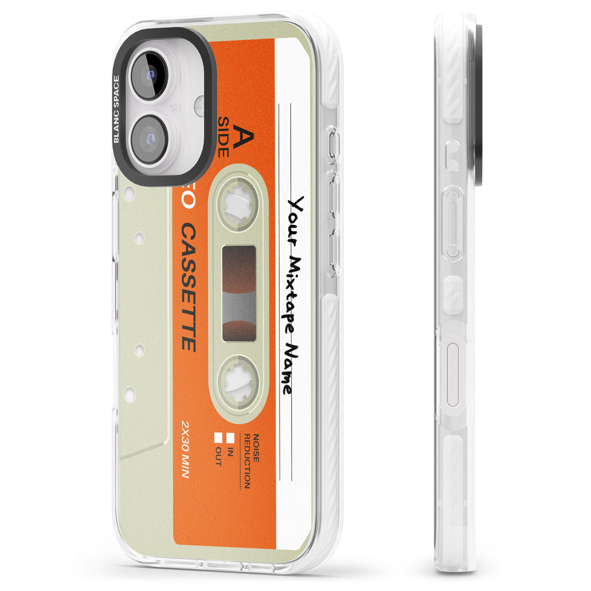 iPhone 16 Pro Max Personalised Classic Cassette Black Impact Phone Case