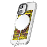 iPhone 16 Pro Max Personalised Queen of Pentacles Tarot Card - Colour Black Impact Phone Case