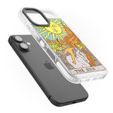 iPhone 16 Pro Max Personalised The Sun Tarot Card - Colour Black Impact Phone Case