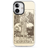 iPhone 16 Pro Max Personalised Temperance Tarot Card - Solid Cream Black Impact Phone Case