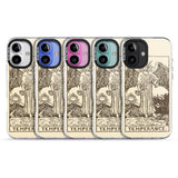 iPhone 16 Pro Max Personalised Temperance Tarot Card - Solid Cream Black Impact Phone Case