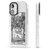 iPhone 16 Pro Max Personalised The Lovers Tarot Card - Transparent Black Impact Phone Case