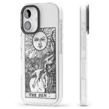 iPhone 16 Pro Max Personalised The Sun Tarot Card - Transparent Black Impact Phone Case