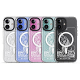 iPhone 16 Pro Max Personalised Strength Tarot Card - White Transparent Black Impact Phone Case