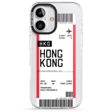 iPhone 16 Pro Max Personalised Hong Kong Boarding Pass Black Impact Phone Case