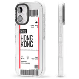 iPhone 16 Pro Max Personalised Hong Kong Boarding Pass Black Impact Phone Case