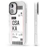 iPhone 16 Pro Max Personalised Osaka Boarding Pass Black Impact Phone Case