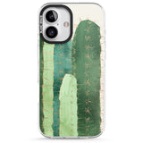 iPhone 16 Pro Max Large Cacti Mix Design Black Impact Phone Case