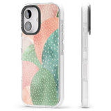 iPhone 16 Pro Max Colourful Close-Up Cacti Design Black Impact Phone Case