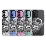 iPhone 16 Pro Max Henna Cat Black Impact Phone Case