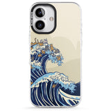 iPhone 16 Pro Max The Great Cat Wave Black Impact Phone Case