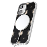 iPhone 16 Pro Max Celestial Patterns Classic Suns (Black) Black Impact Phone Case