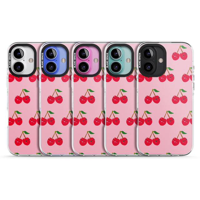 iPhone 16 Pro Max Cheeky Cherry Black Impact Phone Case