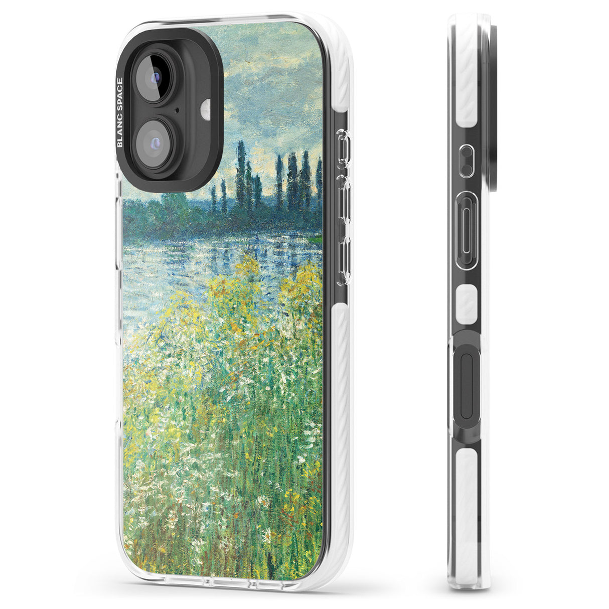 iPhone 16 Pro Max Banks of the Seine by Claude Monet Black Impact Phone Case