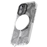 iPhone 16 Pro Max Monstera Leaves Black Impact Phone Case