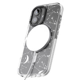 iPhone 16 Pro Max White Constellations Black Impact Phone Case