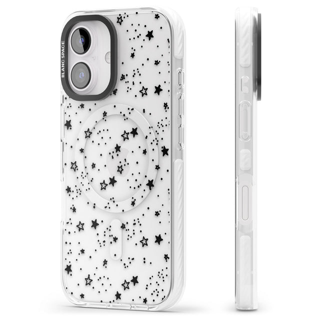 iPhone 16 Pro Max Solid Stars Black Impact Phone Case