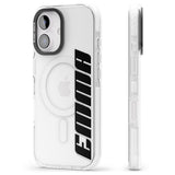 iPhone 16 Pro Max Personalised Clear Text 4A Black Impact Phone Case