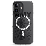 iPhone 16 Pro Max Personalised Clear Text 5E Black Impact Phone Case