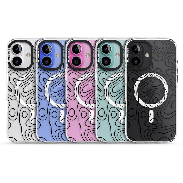 iPhone 16 Pro Max Damascus Steel Black Impact Phone Case