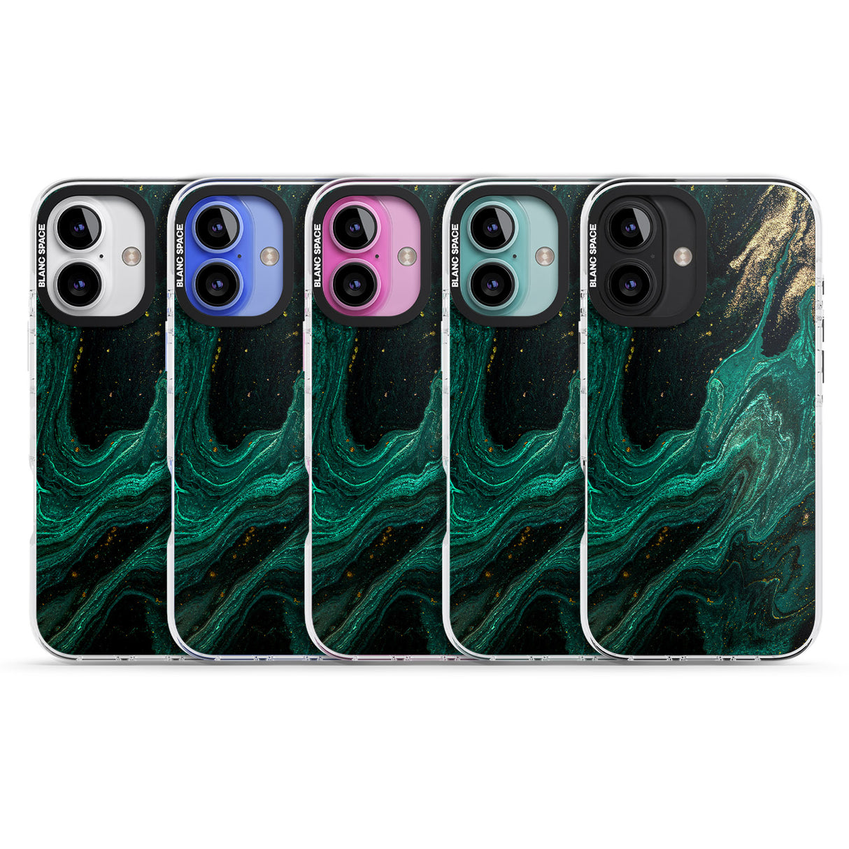 iPhone 16 Pro Max Emerald Lagoon Black Impact Phone Case