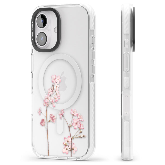 iPhone 16 Pro Max Blossom Flower Black Impact Phone Case