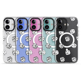 iPhone 16 Pro Max Clear Dice Pattern Black Impact Phone Case