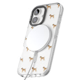 iPhone 16 Pro Max Border Terrier Dog Pattern Clear Black Impact Phone Case