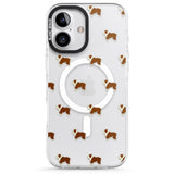 iPhone 16 Pro Max English Bulldog Dog Pattern Clear Black Impact Phone Case