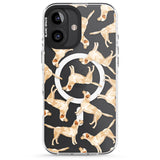 iPhone 16 Pro Max Yellow Labrador Watercolour Dog Pattern Black Impact Phone Case