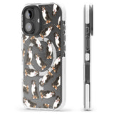 iPhone 16 Pro Max Bernese Mountain Dog Watercolour Dog Pattern Black Impact Phone Case